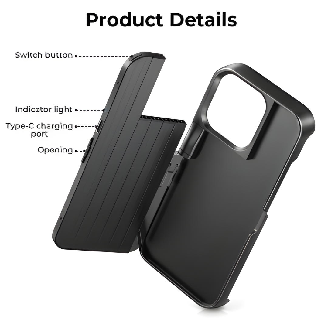 Retractable Selfie Stick Case – Bluetooth & Rechargeable